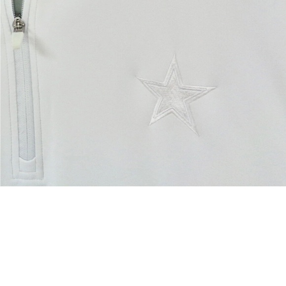 ANTIGUA WHITE LONG SLEEVE NFL DALLAS COWBOYS 1/4 ZIP SHIRT STAR FRONT JERSEY XL - Picture 11 of 11